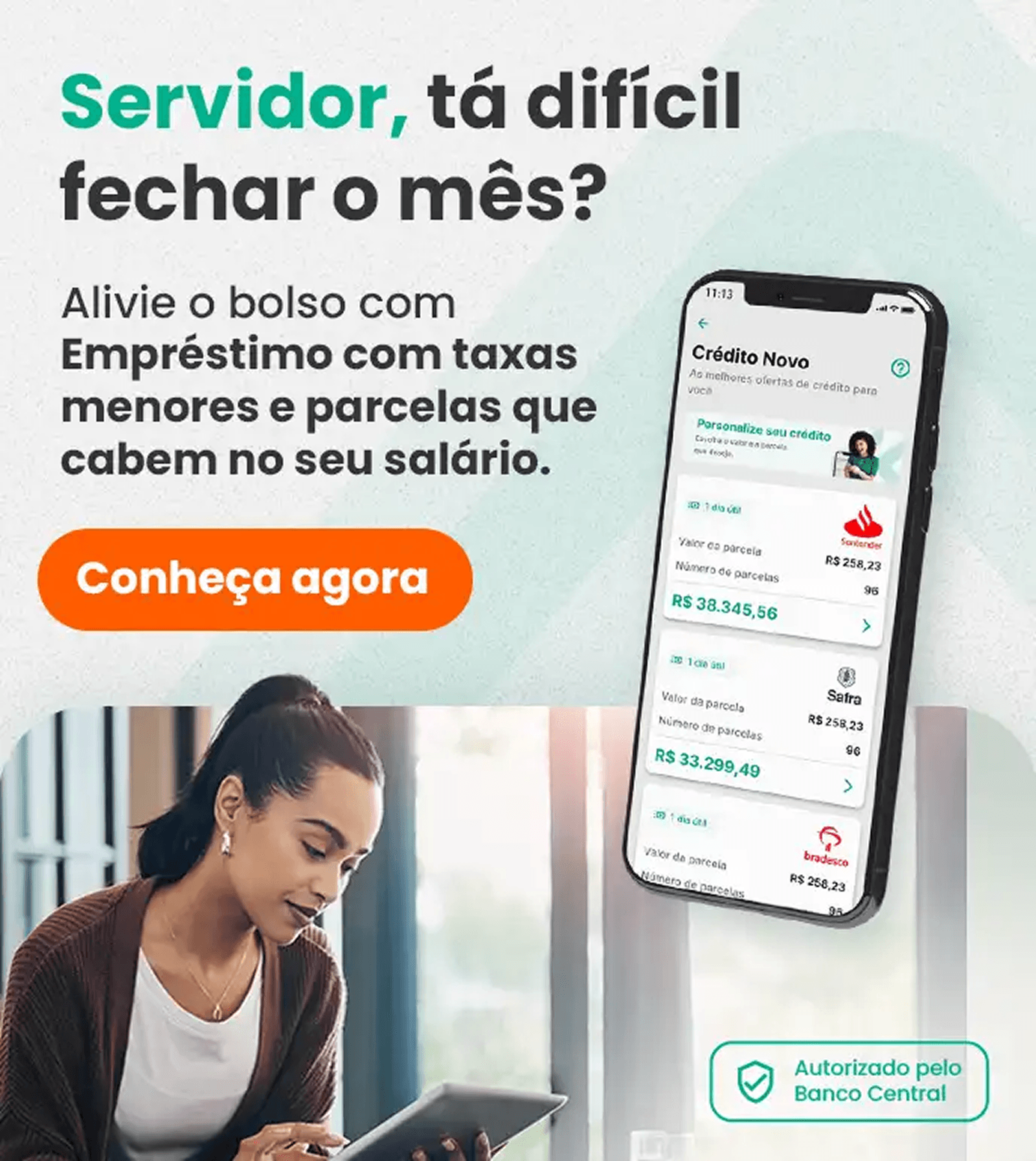 Oferta de empréstimo consignado no app Konsi