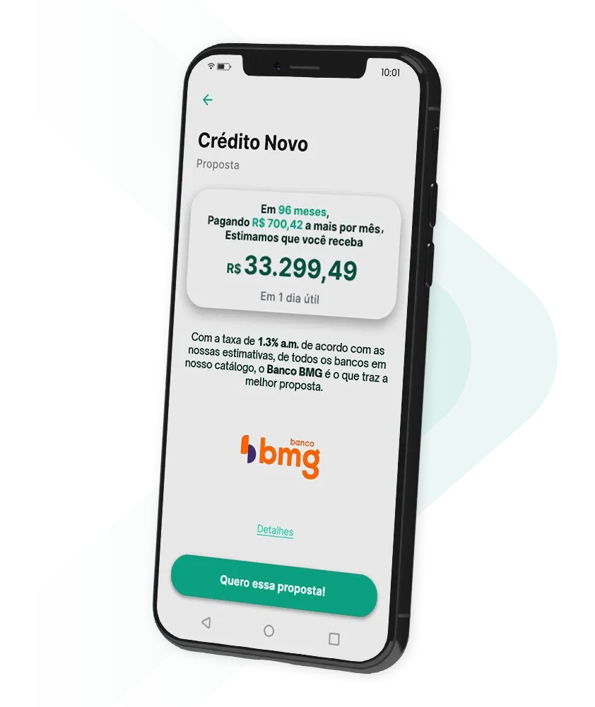 Oferta de empréstimo consignado no app Konsi