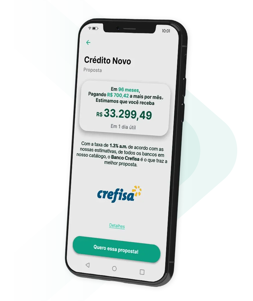 Oferta de empréstimo consignado no app Konsi