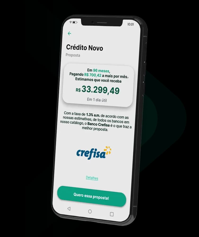 Oferta de empréstimo consignado no app Konsi