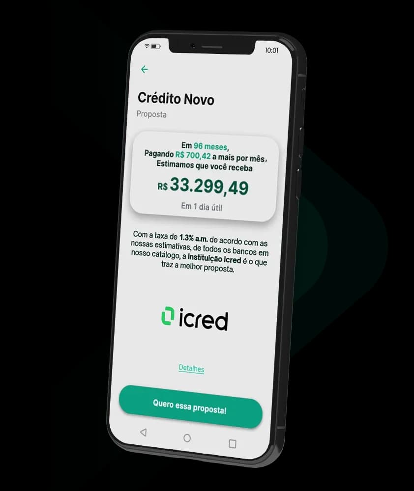 Oferta de empréstimo consignado no app Konsi