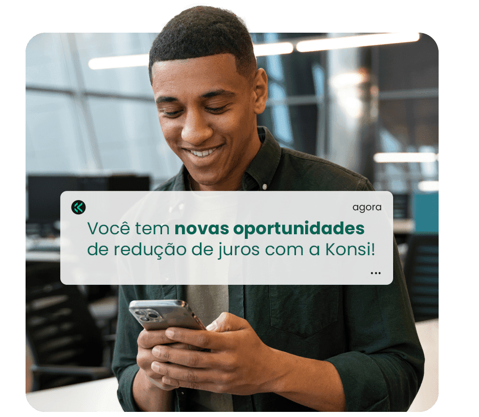 As menores taxas são na Konsi As menores taxas são na Konsi