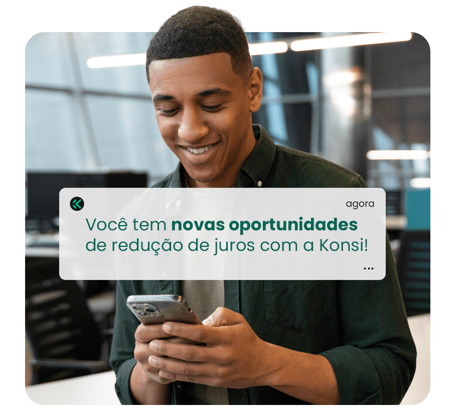 As menores taxas são na Konsi As menores taxas são na Konsi