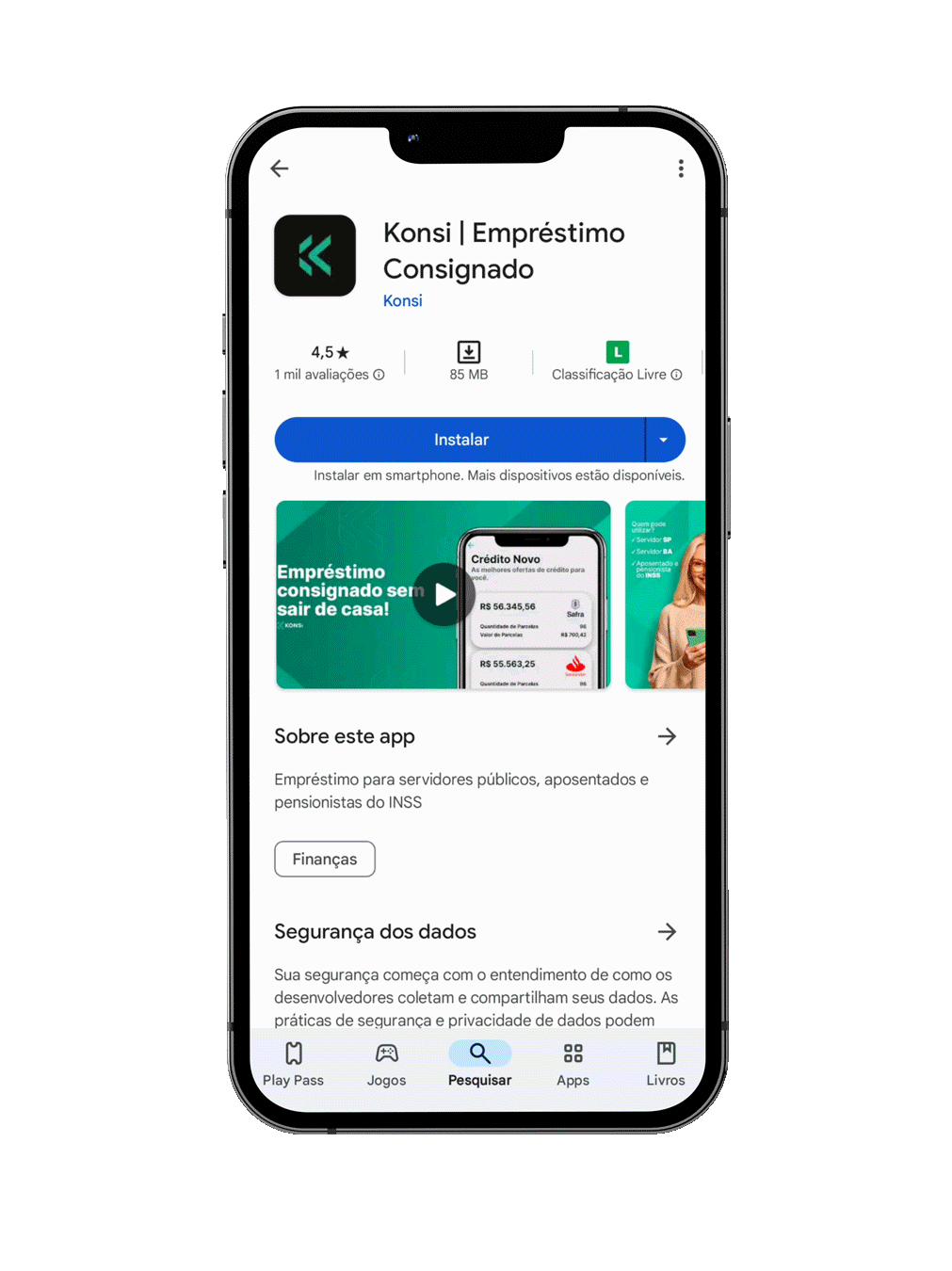Acesse o app da Konsi