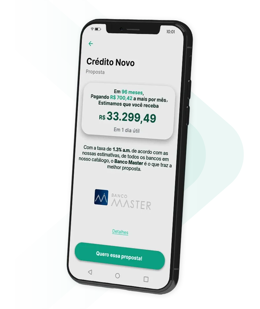 Oferta de empréstimo consignado no app Konsi