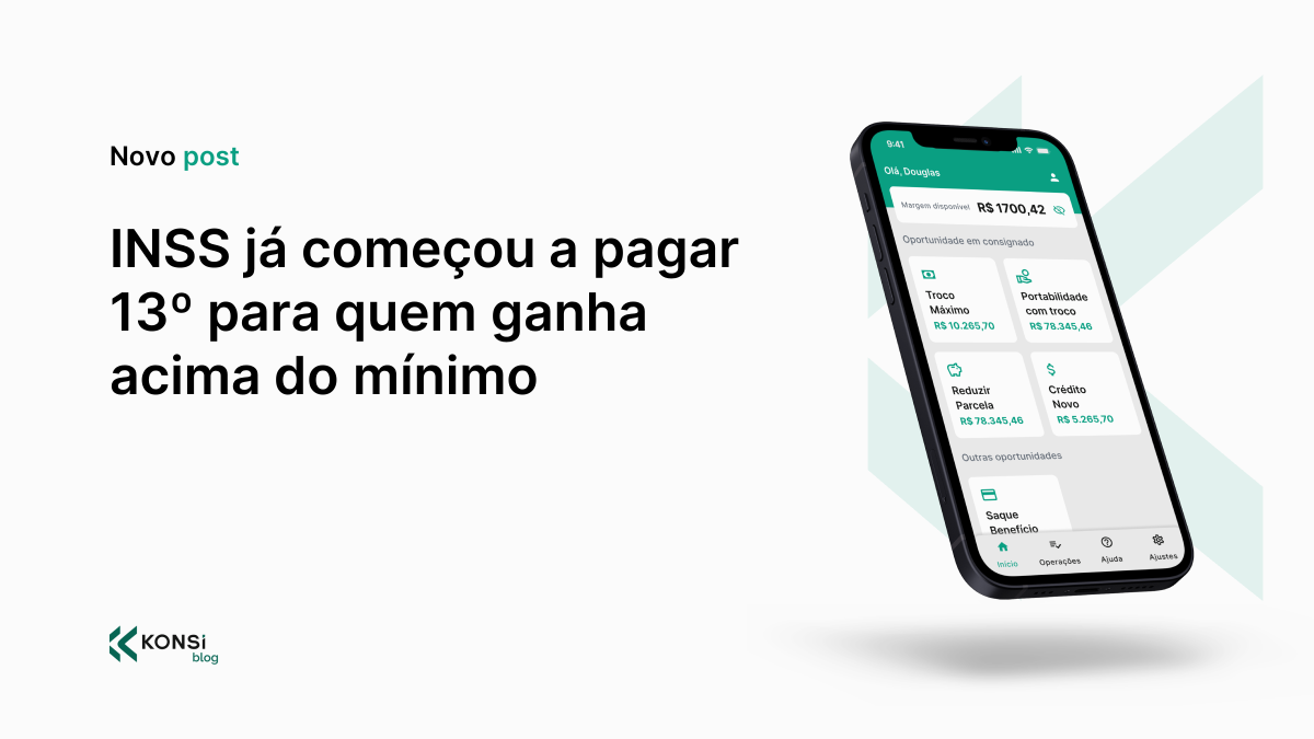 INSS já começou a pagar 13º para quem ganha acima do mínimo